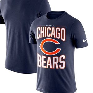 Nike Navy Blue Chicago Bears T-Shirt.